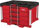 Milwaukee PACKOUT Toolbox with Drawers 50 Lb., Red/Black