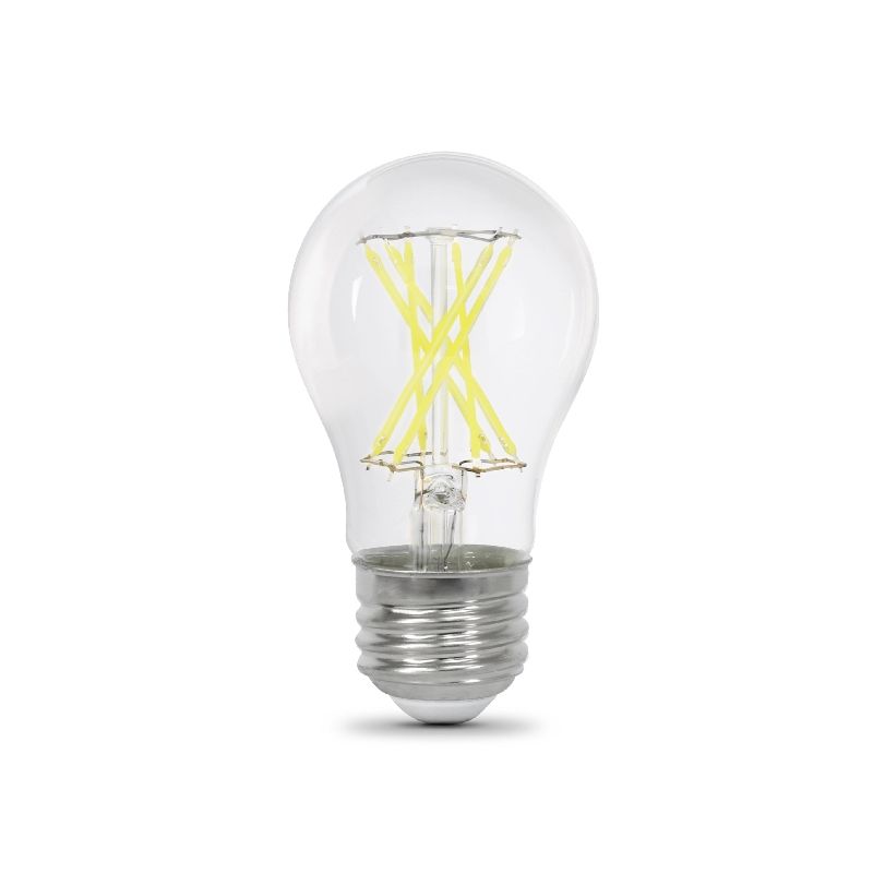 Feit Electric BPA1560/950CA/FIL/2 LED Bulb, General Purpose, A15 Lamp, 60 W Equivalent, E26 Lamp Base, Dimmable, Clear