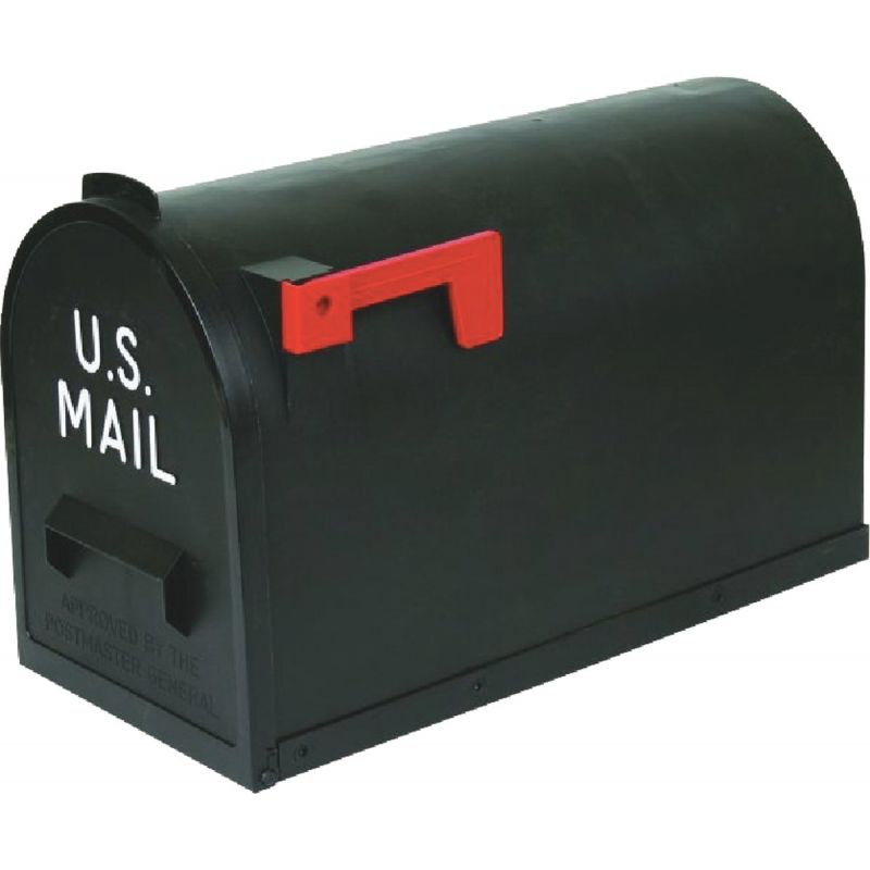 Flambeau T3 Plastic Post Mount Mailbox Extra Large, Black