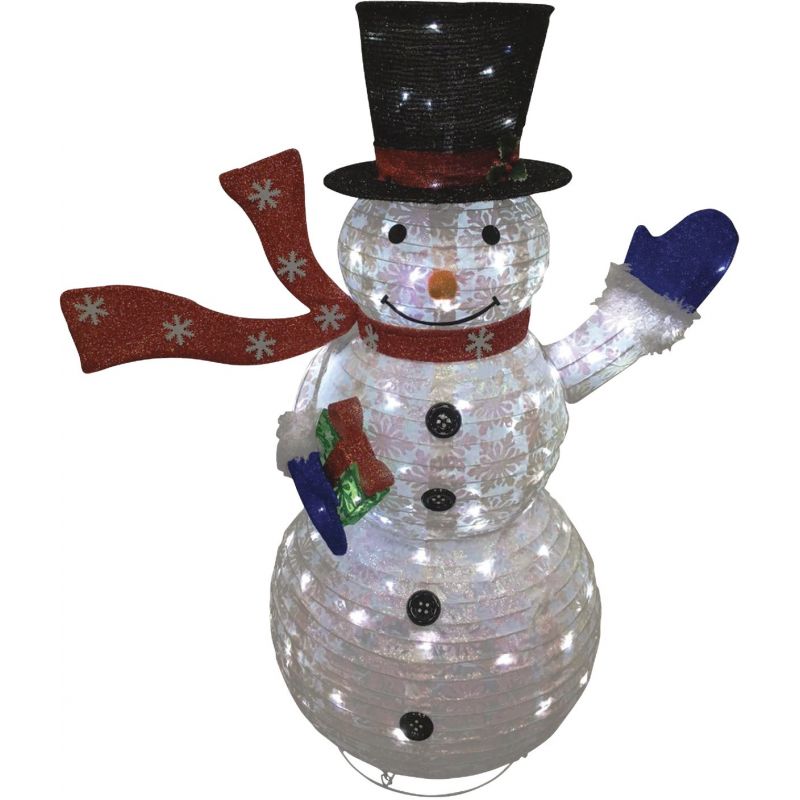 Alpine Snowman Flashing LED Lighted Decoration