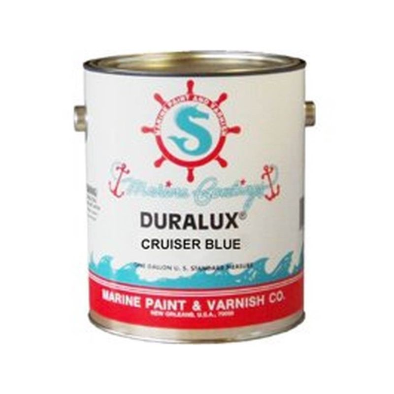 Duralux M737-1 Marine Enamel, High-Gloss, Cruiser Blue, 1 gal Can Cruiser Blue