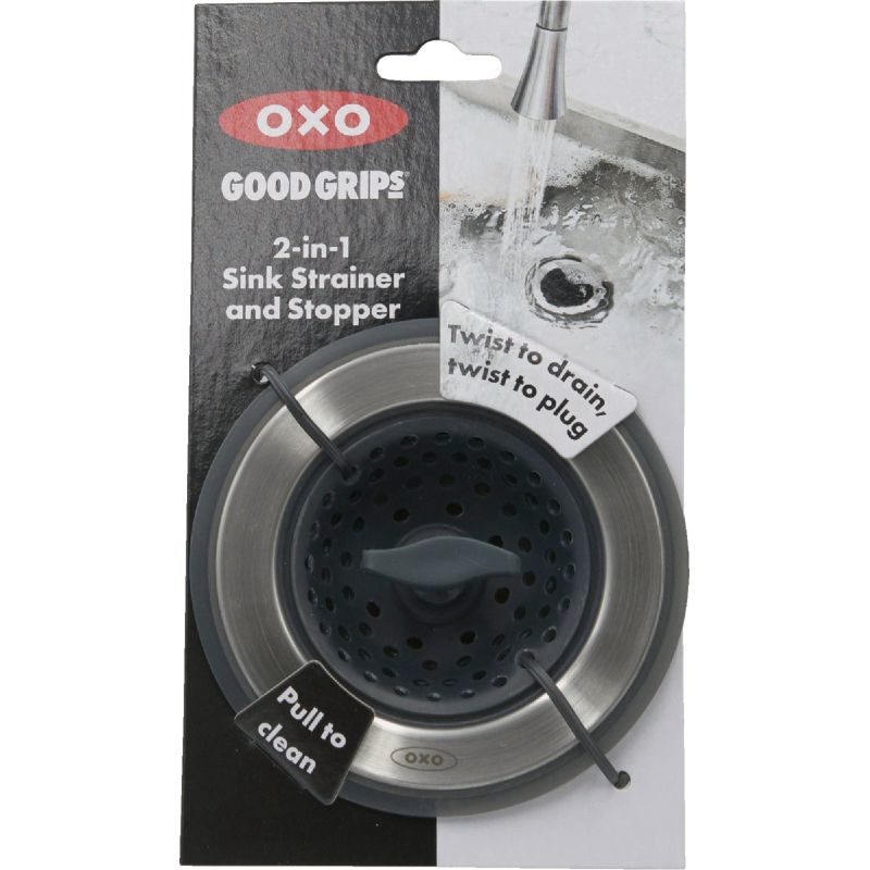 OXO Good Grips Silicone Sink Strainer, Black