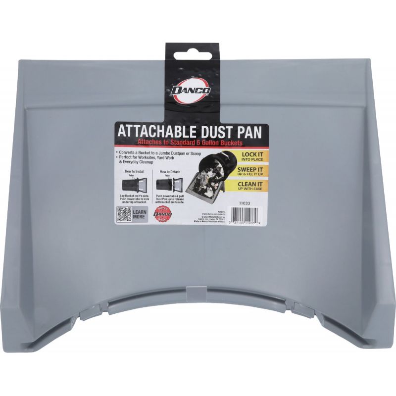 Danco Attachable Dust Pan Gray
