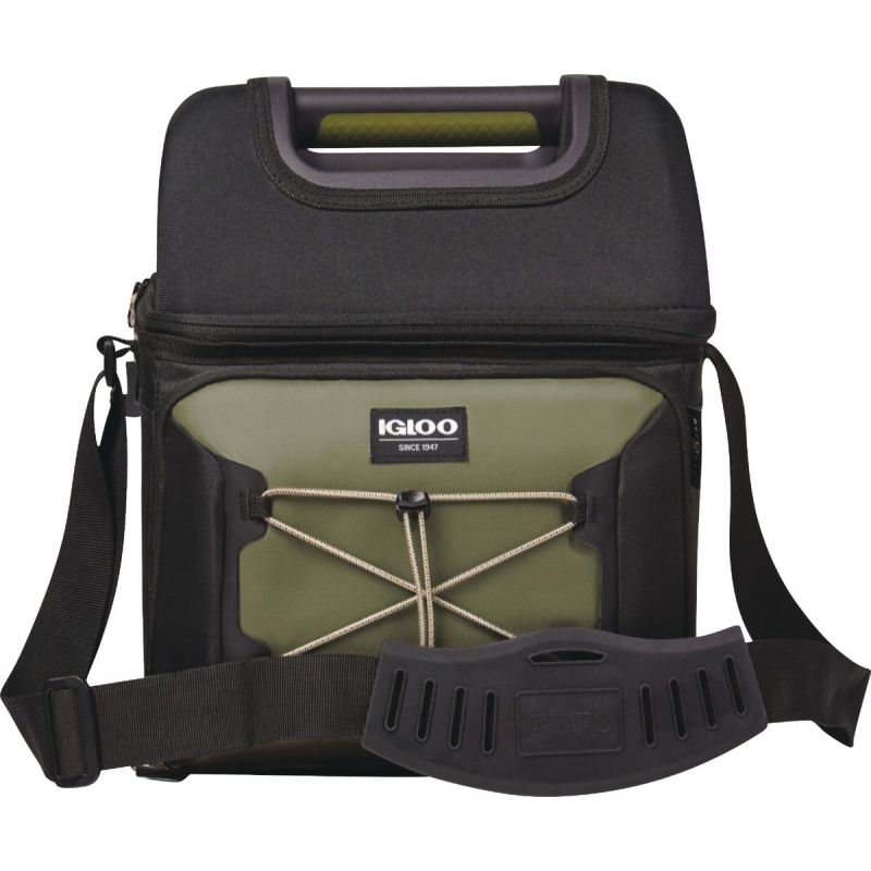 Igloo MaxCold Voyager Hardtop Gripper Soft-Side Cooler 22-Can, Olive