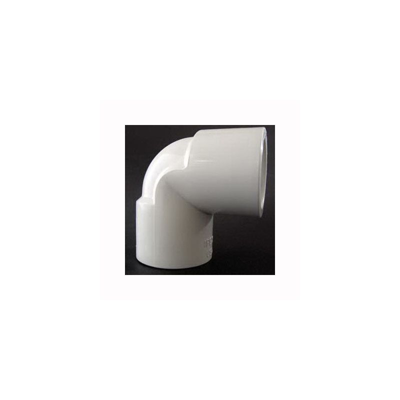 Xirtec 140 435506 Pipe Elbow, 1/2 in, Socket x FPT, 90 deg Angle, PVC, White, SCH 40 Schedule, 150 psi Pressure White