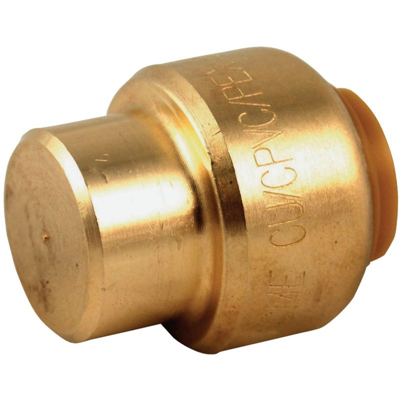 SharkBite Push-to-Connect Brass End Cap 3/8 In. (1/2 In. OD)