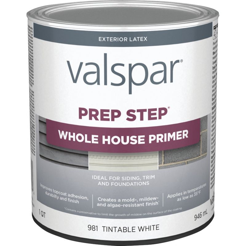 Valspar Prep-Step Latex Exterior Primer 1 Qt., White