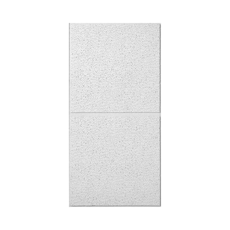 USG R2742 Ceiling Panel, 4 ft L, 2 ft W, 3/4 in Thick, Fiberboard, White/Beige/Gray White/Beige/Gray