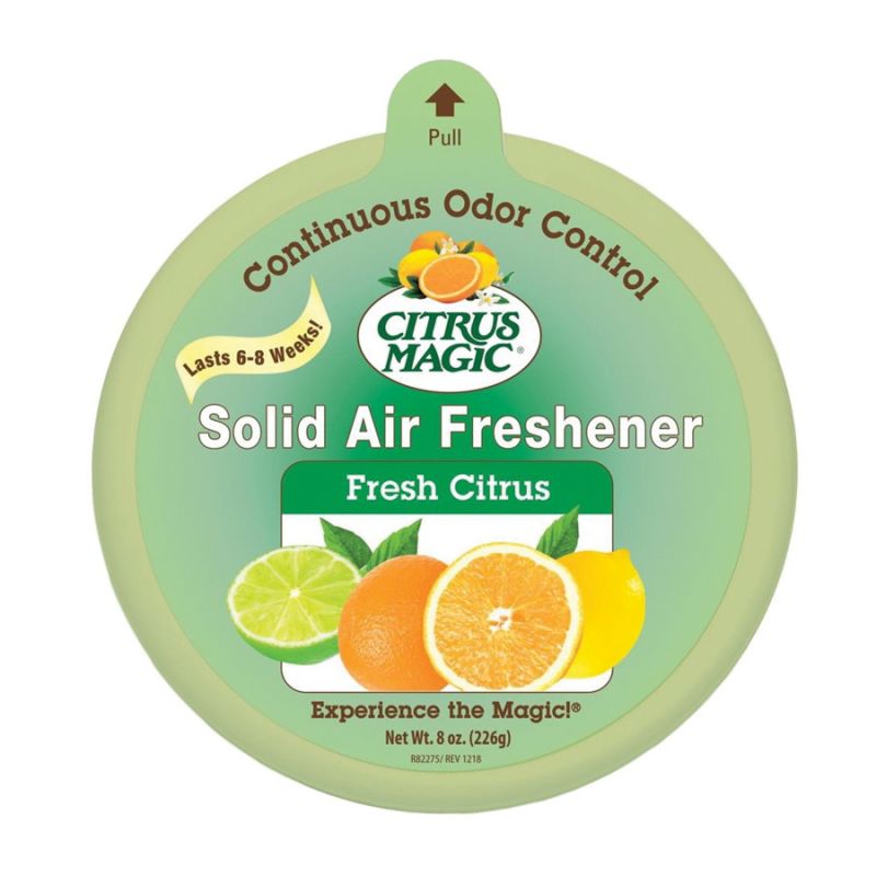 Citrus Magic 616472870 Air Freshener, 8 oz, Fresh Citrus, 350 sq-ft Coverage Area, 6 to 8 weeks-Day Freshness (Pack of 6)