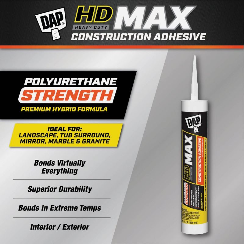 DAP Heavy Duty Max Construction Adhesive White