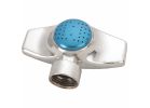 Landscapers Select GS95113L Spot Sprinkler, Female, Rectangle, Zinc Silver