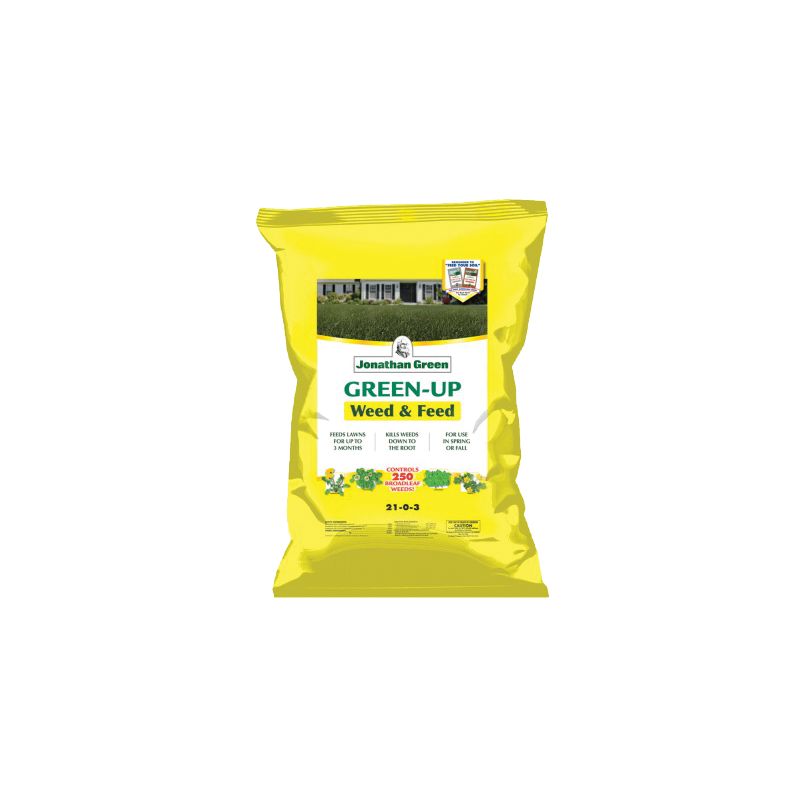 Jonathan Green 12344 Weed and Feed Lawn Fertilizer, 15 lb Bag, Granular, 21-0-3 N-P-K Ratio