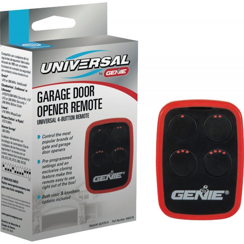 Genie Universal Garage Door Remote Red