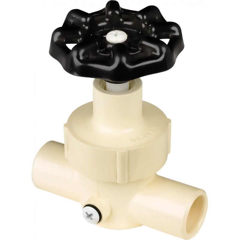 Genova Line Straight Stop Valve with Waste 3/4 In. Or 1/2 In. CPVC