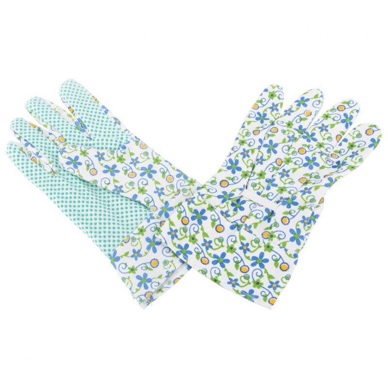 Diamondback C001 Garden Gloves with PVC Dots, Women&#039;s, One-Size, Fabric 80% Cotton 20% polyester One-Size, Assorted Pattern