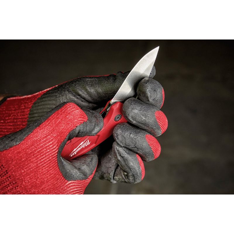 Milwaukee FASTBACK Compact Folding Knife Red, 2.5