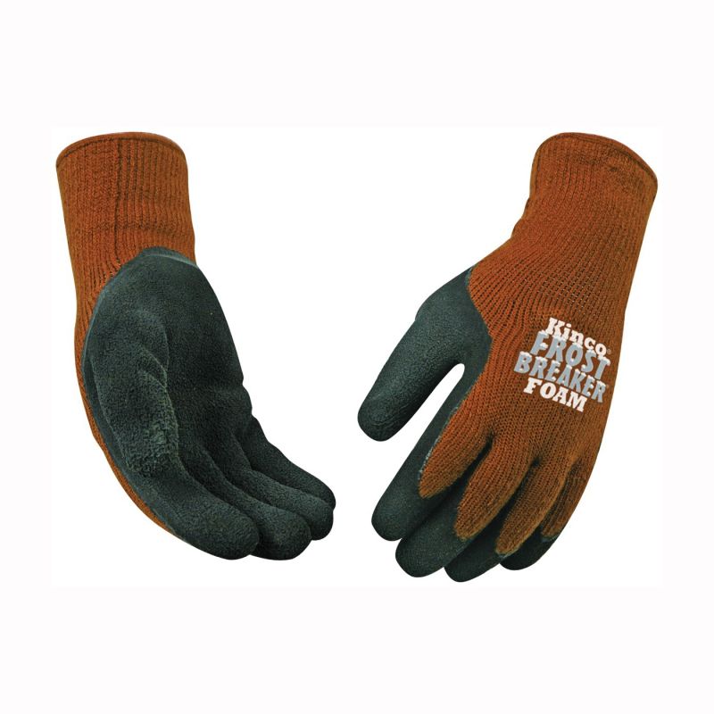 Frost Breaker 1787-S High-Dexterity Protective Gloves, Men&#039;s, S, 11 in L, Regular Thumb, Knit Wrist Cuff, Acrylic, Brown S, Brown