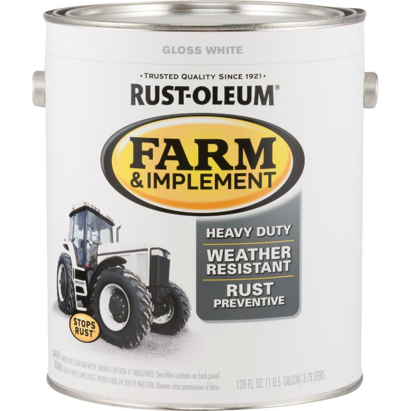 Rust-Oleum Farm &amp; Implement Enamel Gloss White, 1 Gal.