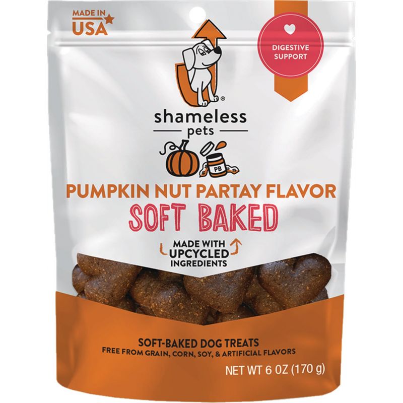Shameless Pets Pumpkin Nut Partay Soft Baked Dog Treat 6 Oz.