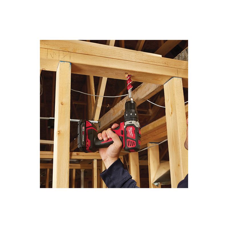 Milwaukee M18 2607-22CT Hammer Drill/Driver Kit, Battery Included, 18 V, 1.5 Ah, 1/2 in Chuck, Single Sleeve Chuck
