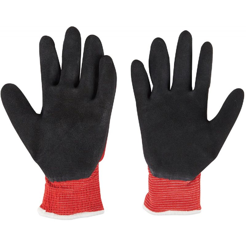 Milwaukee Latex Coated Cut Level 1 Insulated Glove M, Red &amp; Black