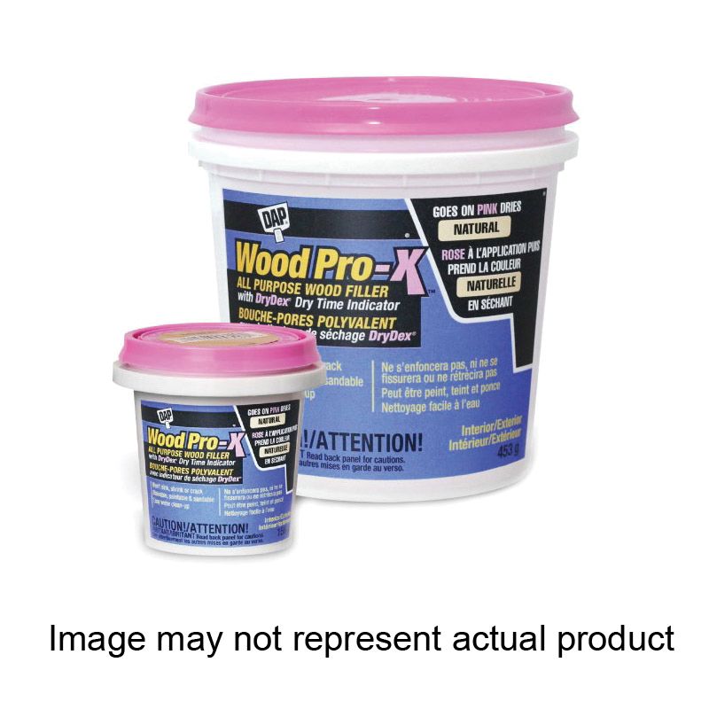 DAP WOODPRO-X 74285 Woodfiller with DryDex Dry Time Indicator, Paste, Musty, Natural, 156 g Natural