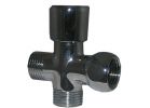 Lasco Push Pull Dual-Flow Shower Diverter 1/2 In. FIP X 1/2 In. MIP