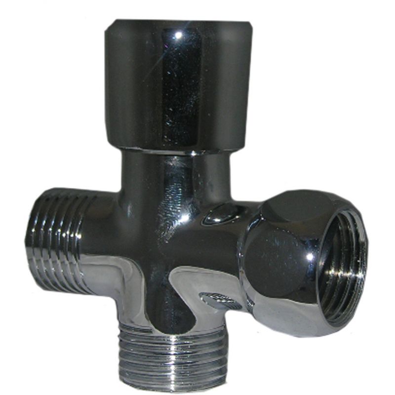 Lasco Push Pull Dual-Flow Shower Diverter 1/2 In. FIP X 1/2 In. MIP