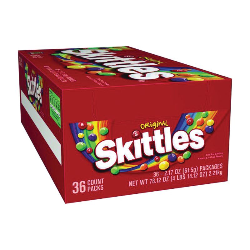 Skittles SKIT36 Candy, Assorted Fruits Flavor, 2.17 oz Bag