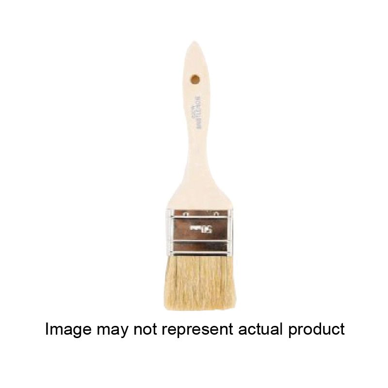 NOUR R 020-15W Paint Brush, 0.6 in W, 1-3/4 in L Bristle, Thin Beavertail Handle