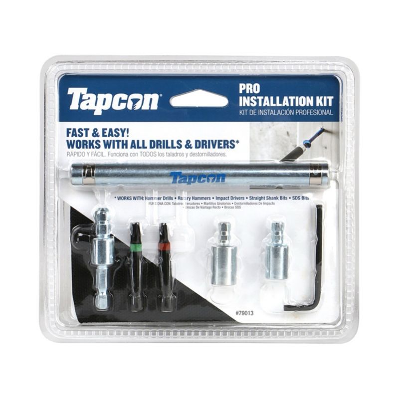 Buildex Tapcon 79013 Pro Installation Kit, Steel