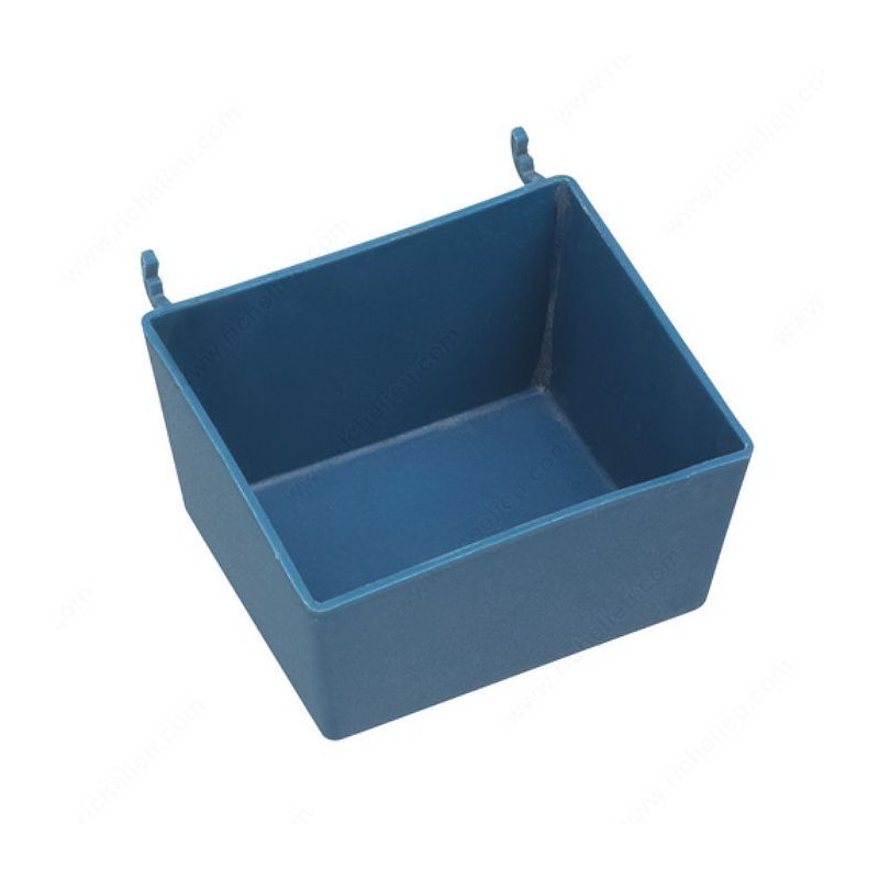 Onward 23502BC Storage Bin, Plastic, Blue, 3-3/8 in L, 2-15/16 in W, 1-15/16 in H Blue