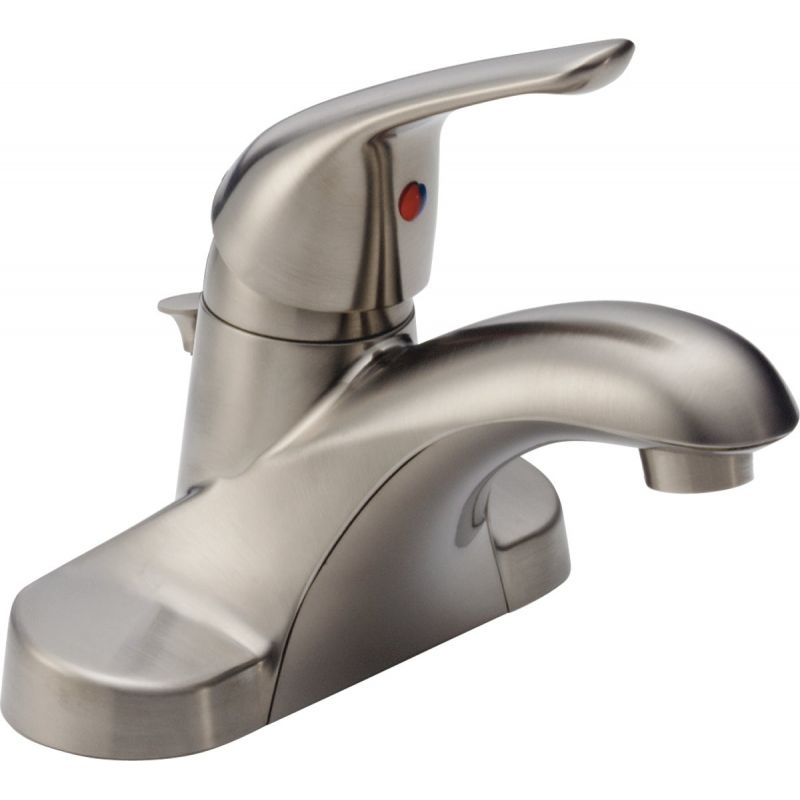 Delta Foundations 1-Handle 4 In. Centerset Bathroom Faucet with Pop-Up