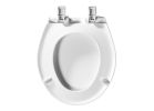 Mayfair 87SLOW-000 Toilet Seat, Round, Plastic, White White