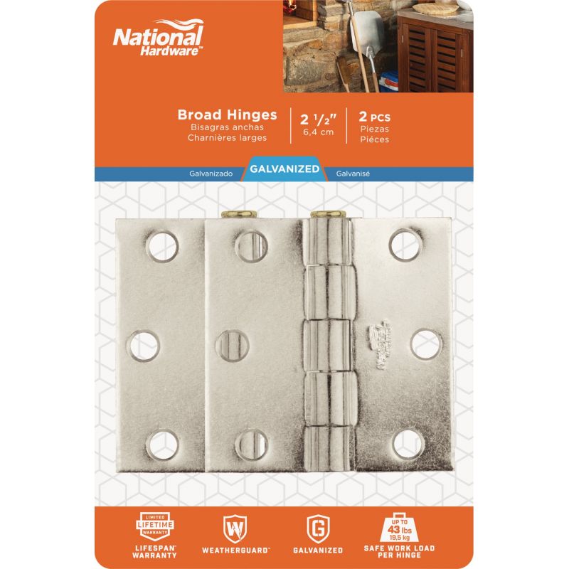 National Removable Pin Broad Hinge