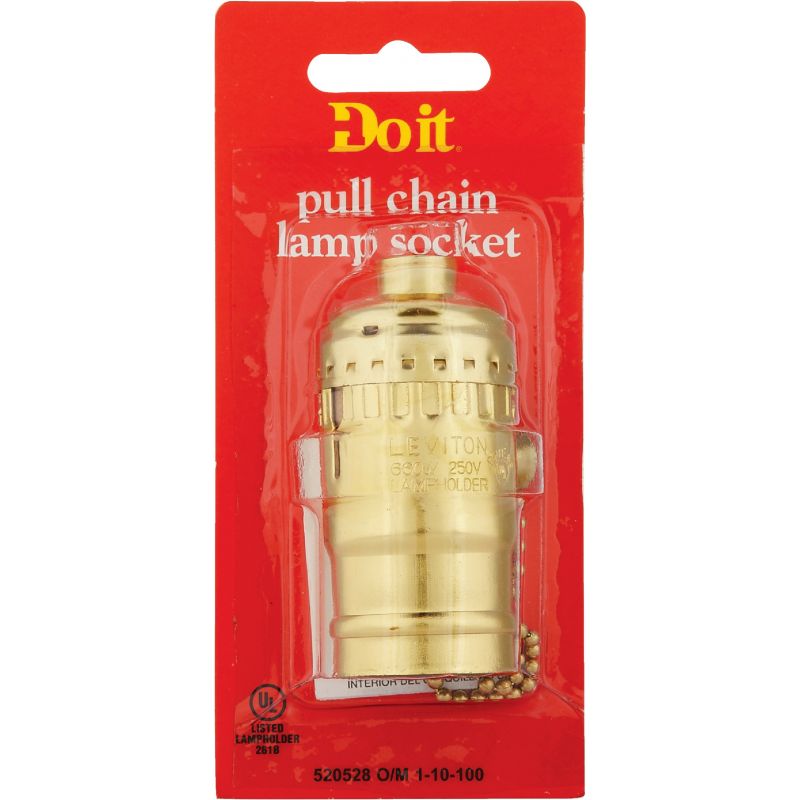 Do it Pull Chain Lamp Socket Polished Gilt