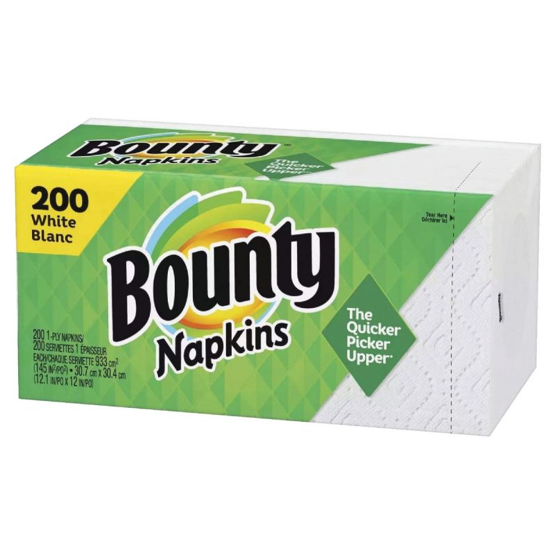 Bounty Paper Napkin White (Pack of 8)