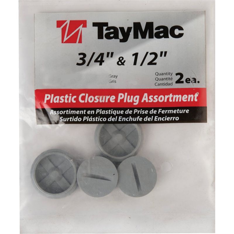 TayMac Weatherproof Outdoor Closure Plug Gray
