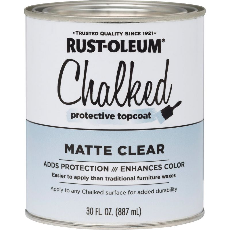 Rust-Oleum Chalked Chalk Paint Topcoat Clear Topcoat, 30 Oz.