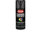Krylon Fusion All-In-One Spray Paint &amp; Primer Hammered Black, 12 Oz.