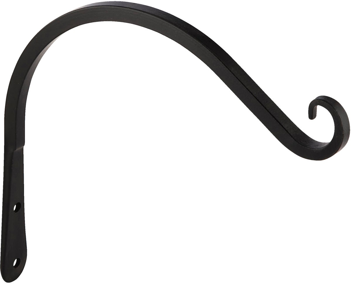 PANACEA 89403 Plant Hook Black Wrought Iron 3 H J-Hook w/Screw