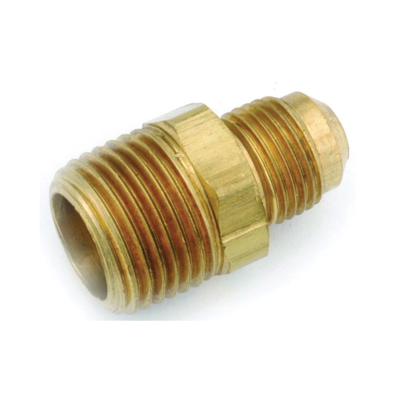 Anderson Metals 754048-0806 Connector, 1/2 x 3/8 in, Flare x MPT, Brass