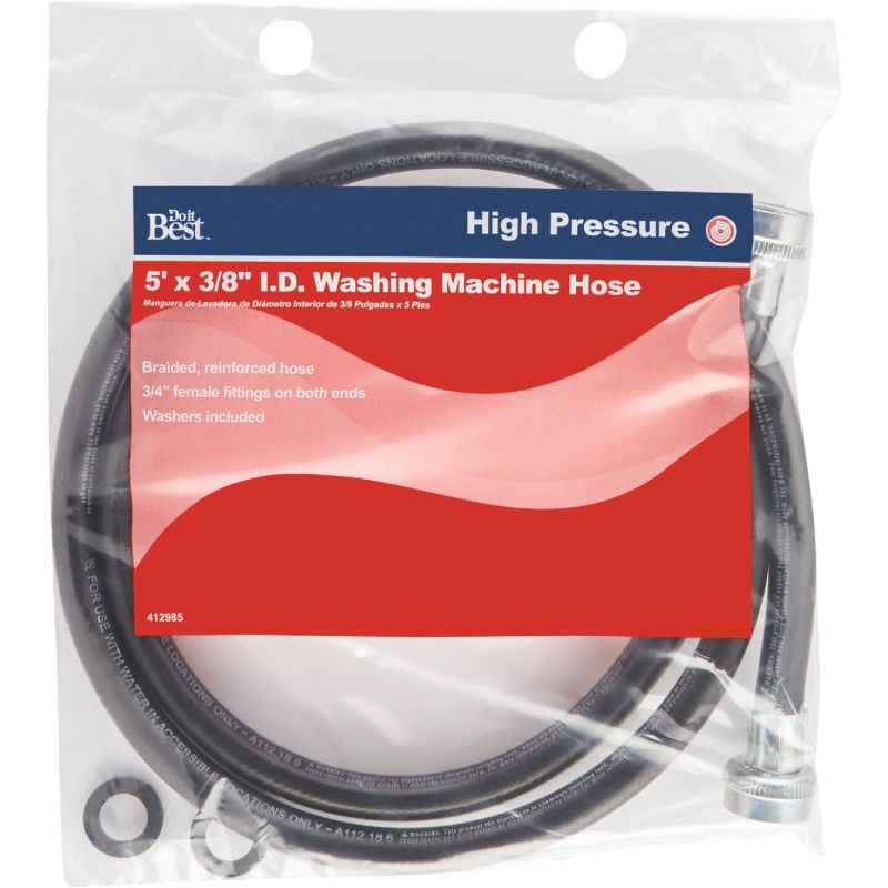 Do it Washing Machine Inlet Pressure Hose 3/4&quot; X 3/4&quot; FGH X 5&#039;
