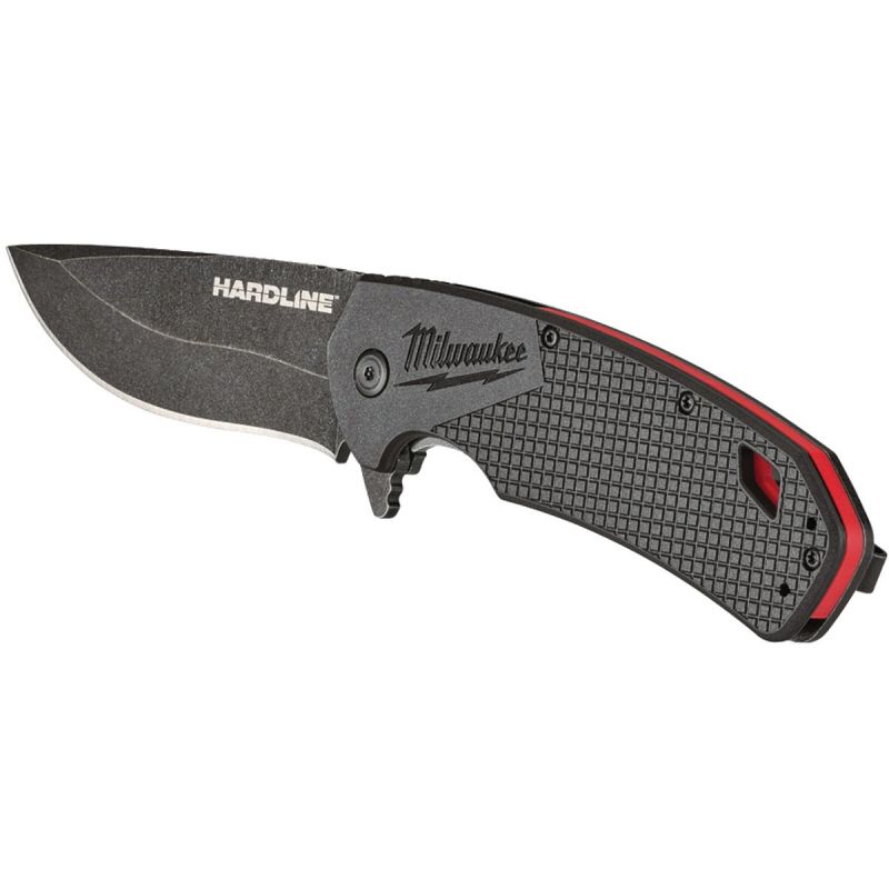 Milwaukee Hardline Smooth Blade Pocket Knife Black