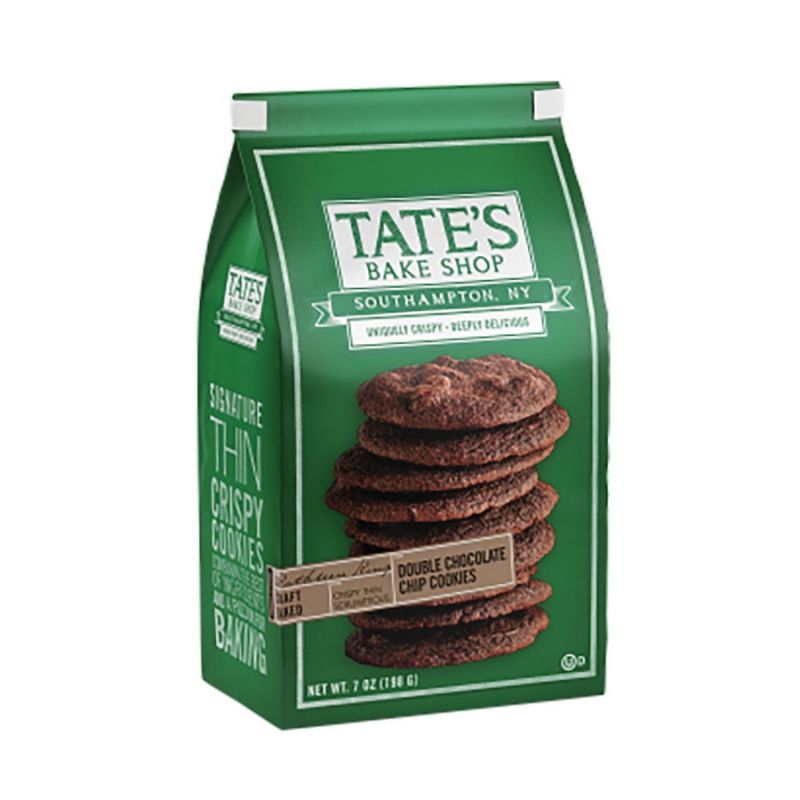 Tate&#039;s Bake Shop 1001064 Cookies, Double Chocolate Chip, 7 oz, Bag