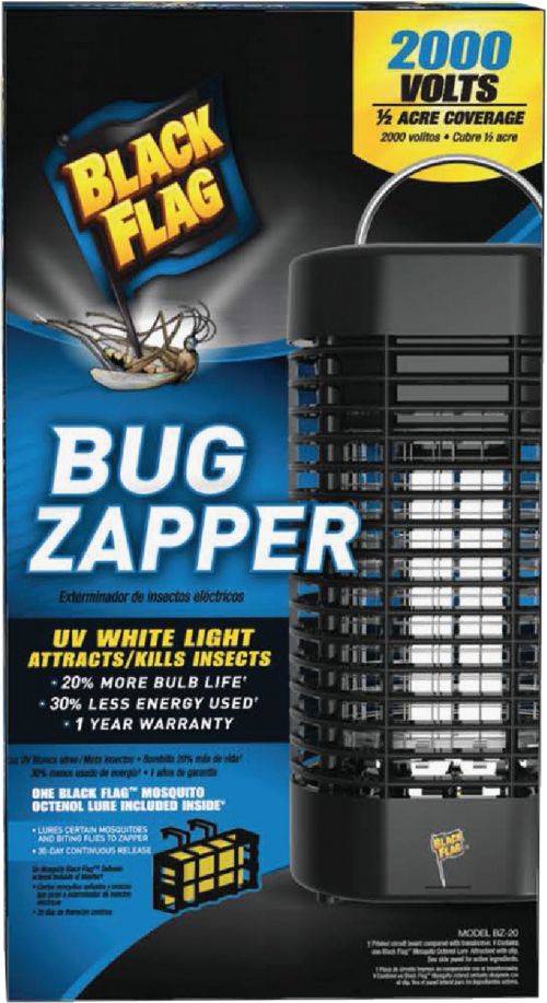 PIC 20-Watt Bug Zapper Kills Bugs on Contact with Blue Light