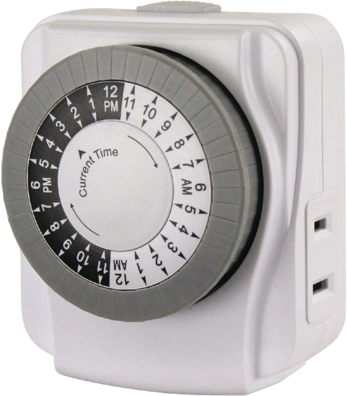 Woods® 59745 Indoor In-Wall 24-Hour Mechanical Timer, White