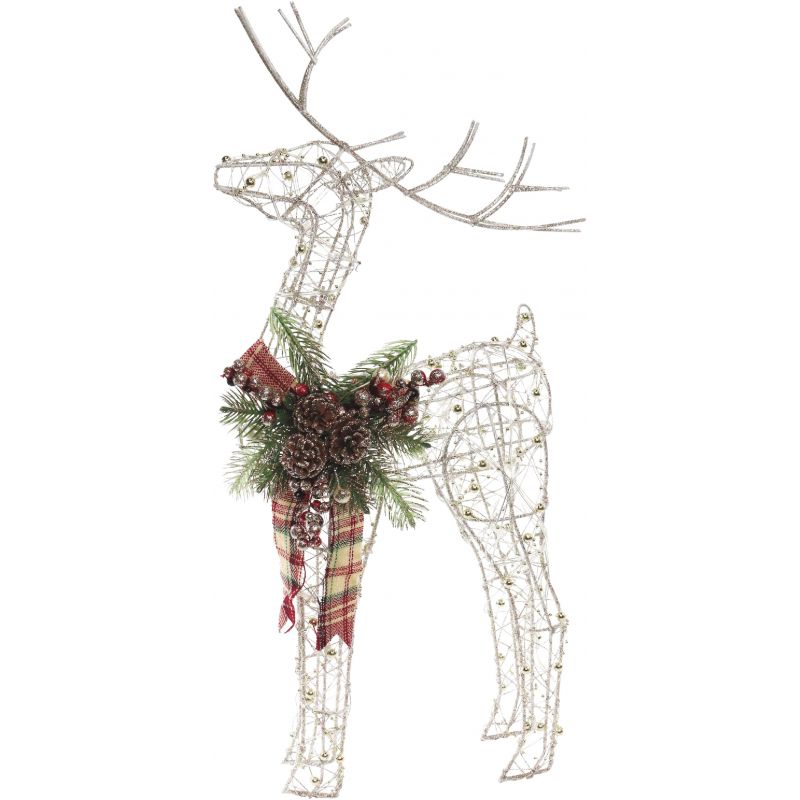 Alpine Standing Christmas Reindeer LED Lighted Decoration 6 In. W. X 36 In. H. X 15 In. L.