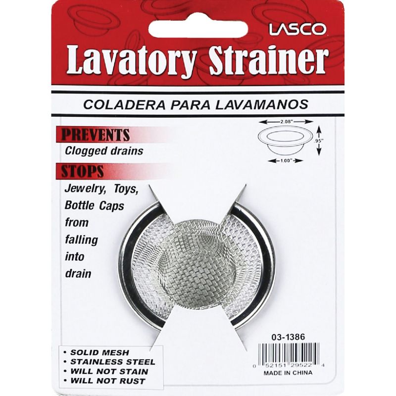 Lasco Bathroom Sink Drain Strainer 1 In.