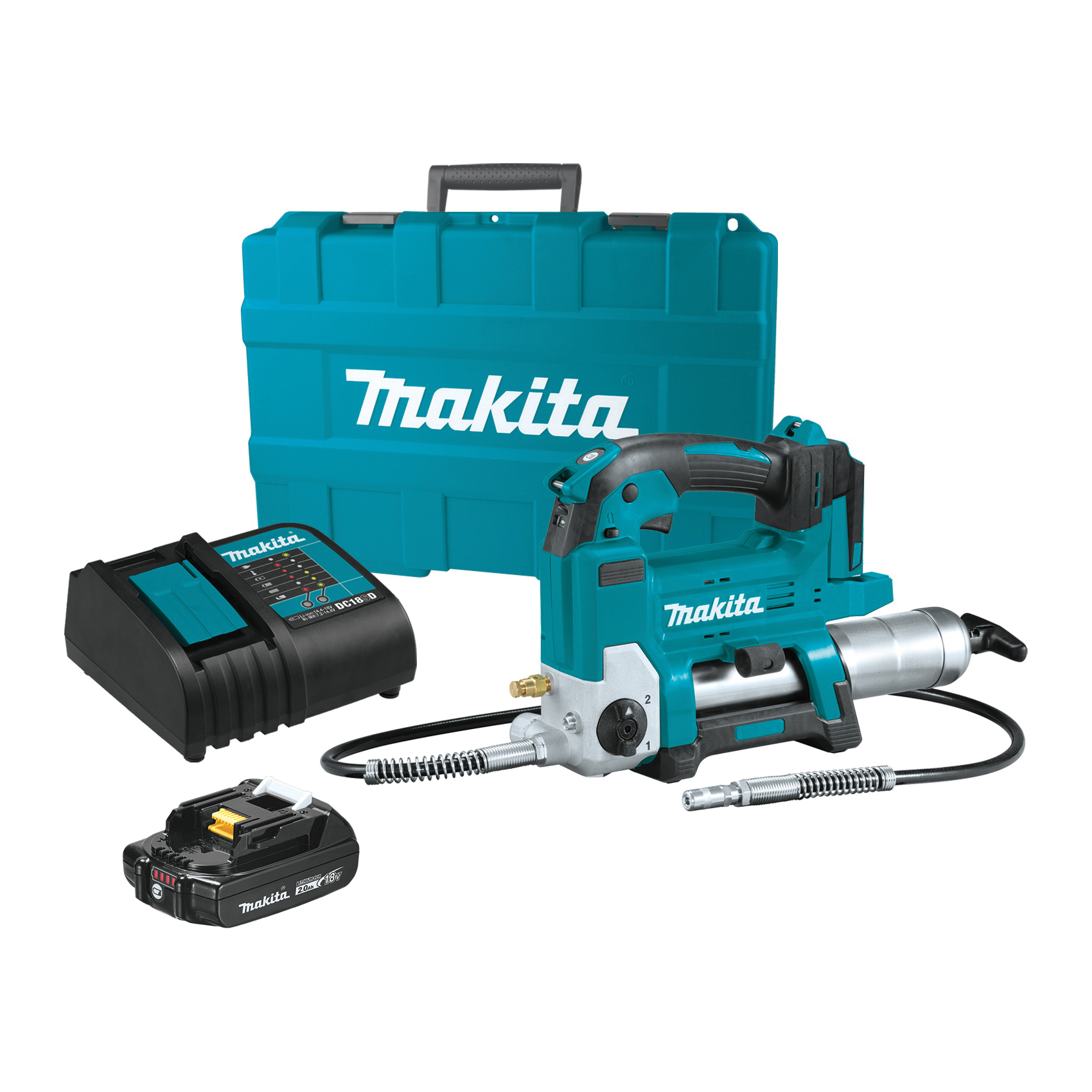 Buy Makita LXT XPG01SR1 Cordless Grease Gun Kit, Battery Included, 18 V,  Ah, 10,000 psi Operating, -Speed